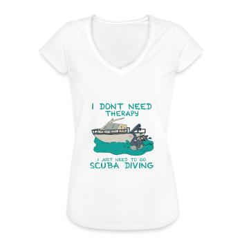 Scuba Diving - Frauen Vintage T-Shirt - Schwarz - Vorne - Danielle (179cm)