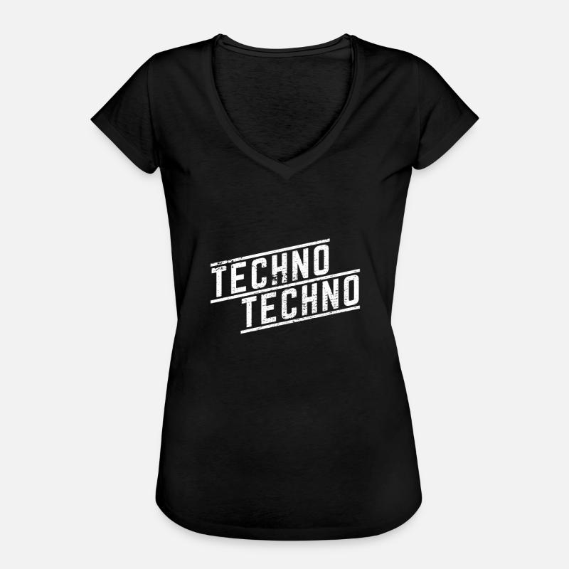 Techno Techno - Women's Vintage T-Shirt - black