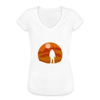 Astronaut has landed gift - Women's Vintage T-Shirt - black - Front - Danielle (179cm)