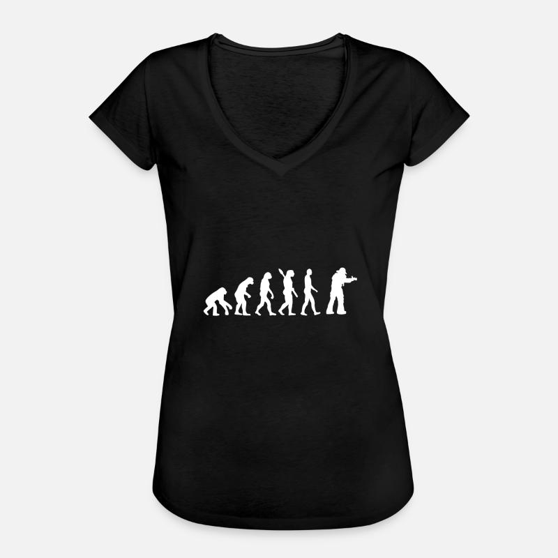 Evolution Firefighter - Women's Vintage T-Shirt - black