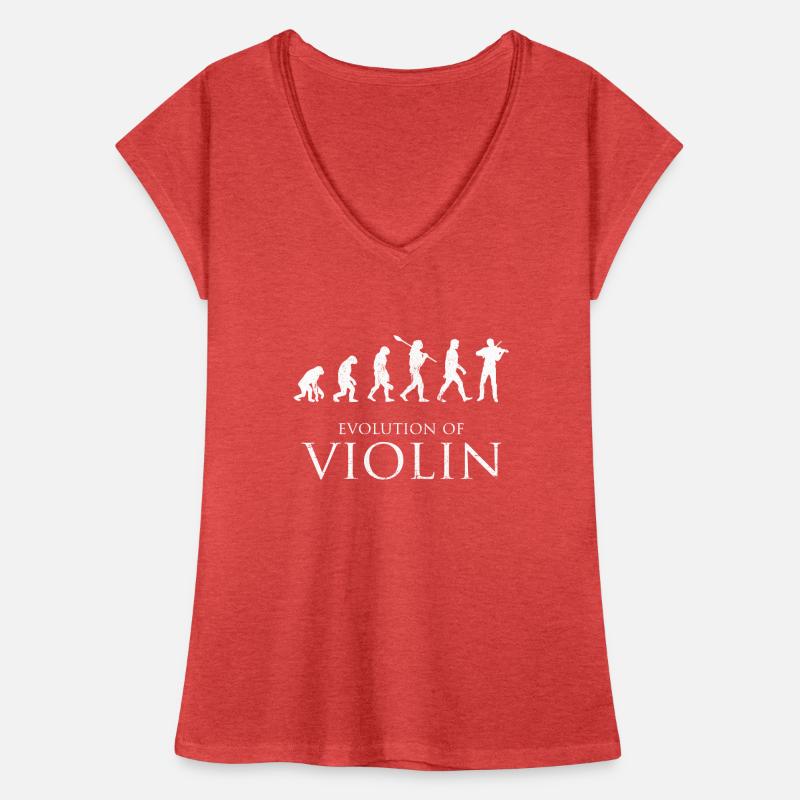 Evolution der Geige Frauen Vintage T-Shirt