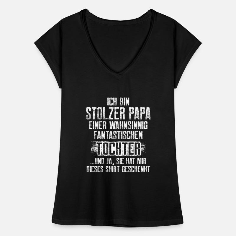 Stolzer Papa einer Tochter Frauen Vintage T-Shirt