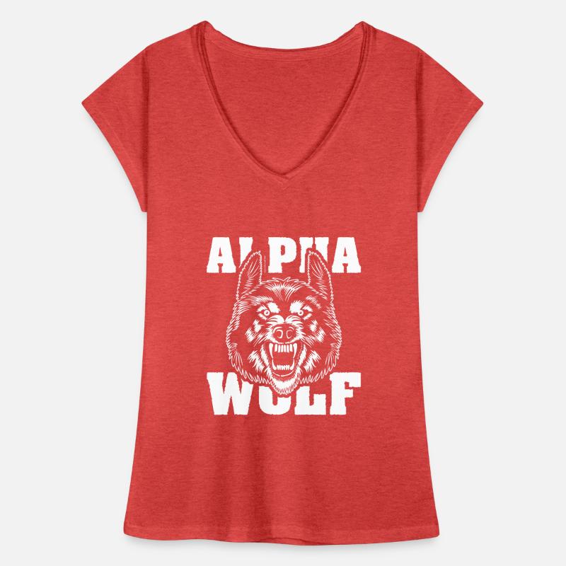 Wolf Alphawolf Wolfpack père du chef T-shirt vintage Femme