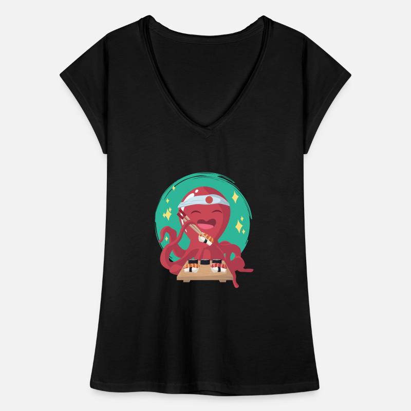 Octopus Sushi Sushi Master Women's Vintage T-Shirt
