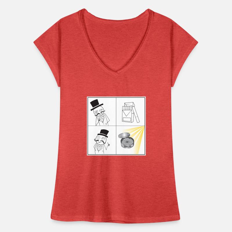 Snus Meme Shirt Tabak Zigaretten Geschenk Snuser Frauen Vintage T-Shirt