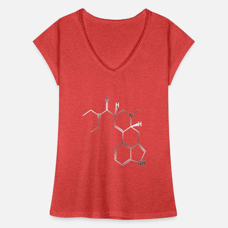 LSD structural formula molecule A. Hofmann Bicycle Day Women's Vintage T-Shirt