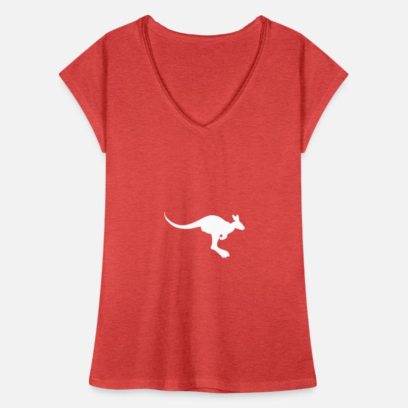 Kangaroo australia kangaroo roo wallaby outback Women's Vintage T-Shirt