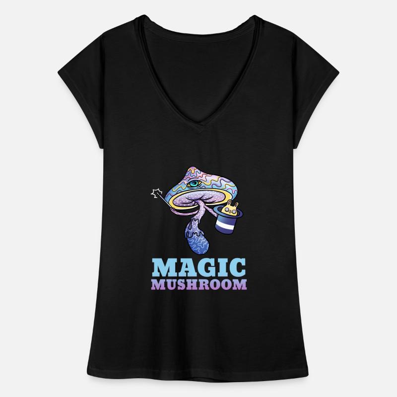 Trippy Psilocybin Toadstool Gift Psy & Goa Women's Vintage T-Shirt