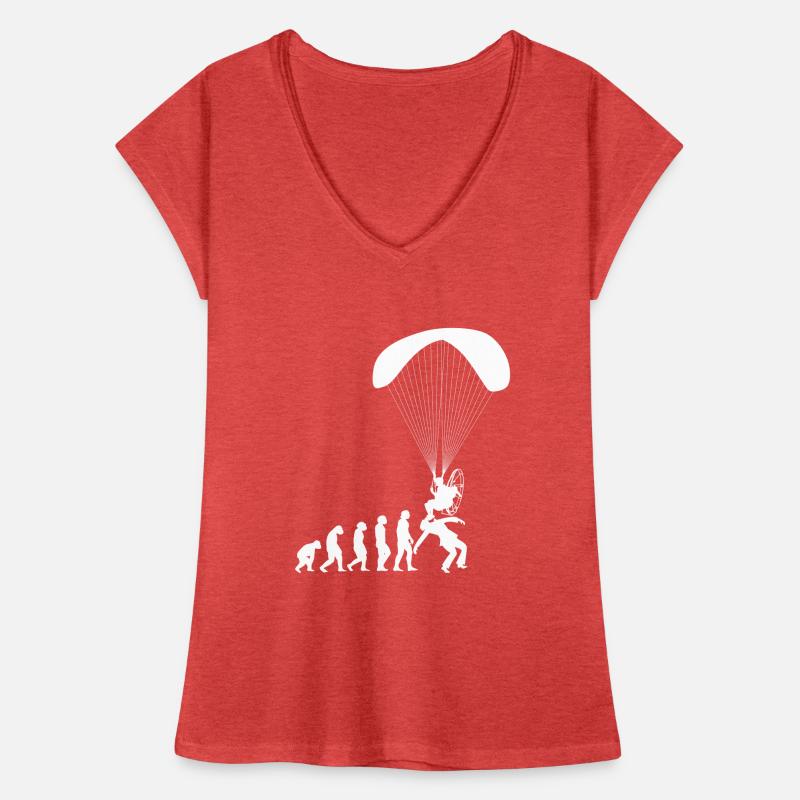 Evolution Paramotor Paragliding Paraglider Shirt Frauen Vintage T-Shirt