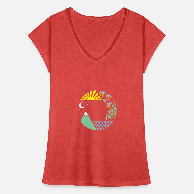 aperture elements weather gift Women's Vintage T-Shirt