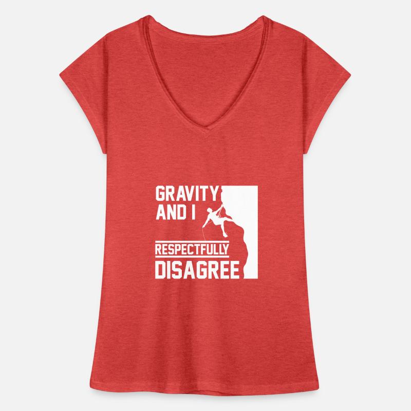 Gravity And I Respectfully Disagree funny rock Women's Vintage T-Shirt