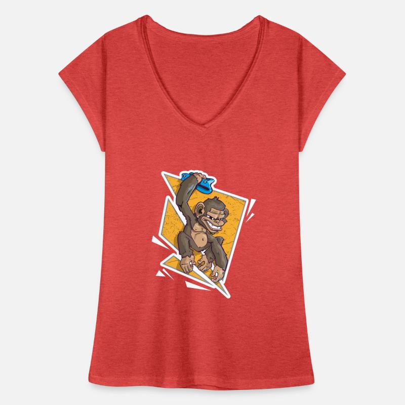 Climbing monkey bouldering climbing Women's Vintage T-Shirt