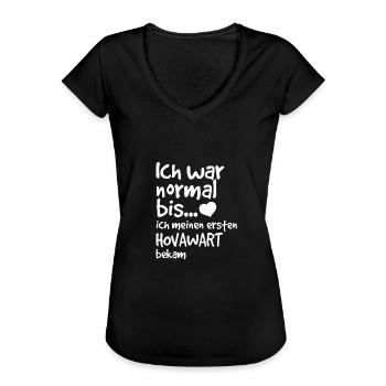 Hovawart Hund Hundeliebhaber Züchter Hunderasse - Frauen Vintage T-Shirt - Schwarz - Vorne - Danielle (179cm)