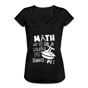 Pi Day Math ist ein Stück Pi - Frauen Vintage T-Shirt - Schwarz - Vorne