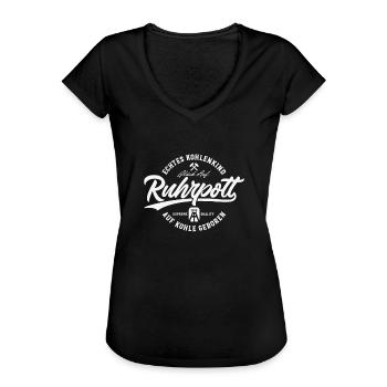 Ruhrpott Ruhrgebiet - Frauen Vintage T-Shirt - Schwarz - Vorne - Danielle (179cm)