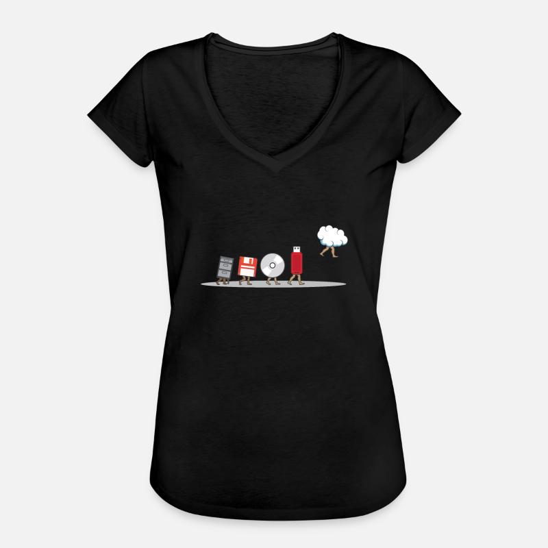 Computer engineering funny geek engineer software - Women's Vintage T-Shirt - black