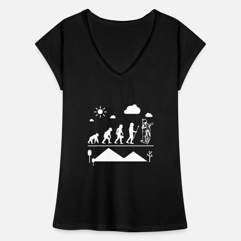 Mandoline Mandolin Evolution T-shirt vintage Femme