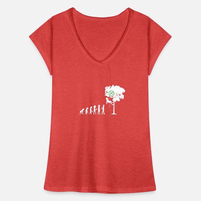 Géocaching Evolution T-shirt vintage Femme