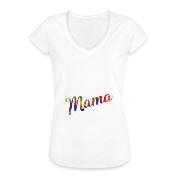 Boston Terrier Boston Terrier Mama - Frauen Vintage T-Shirt - Schwarz - Vorne - Danielle (179cm)