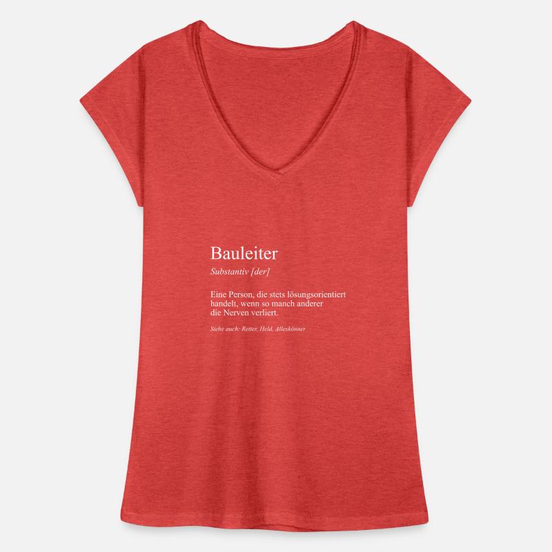 Bauleiter Bauherr Eigenheim Richtfest Geschenkidee Frauen Vintage T-Shirt