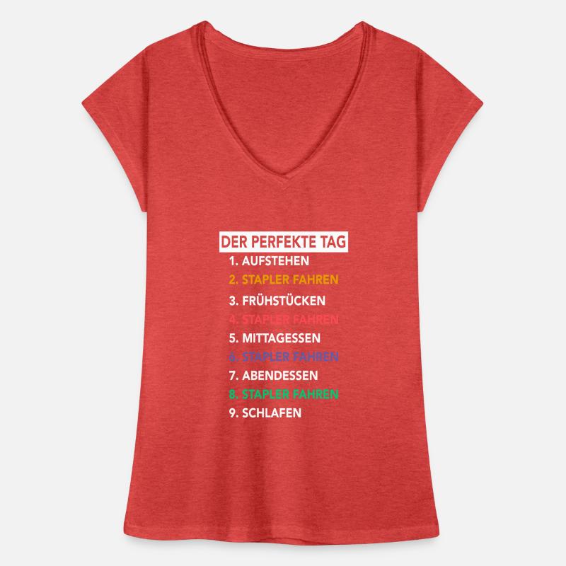 Staplerfahrer Gabelstaplerfahrer Stapler Hubwagen Frauen Vintage T-Shirt