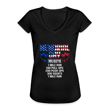 Memorial Day Murph Militärdienst - Frauen Vintage T-Shirt - Schwarz - Vorne