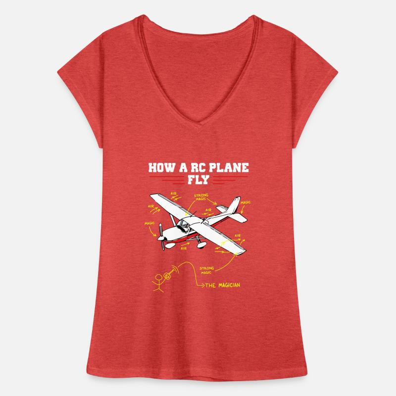 RC Plane Remote Controlled Model Funny Diagram Frauen Vintage T-Shirt