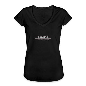 Blavand Kopenhagen Dänemark Dansk Geschenkidee - Frauen Vintage T-Shirt - Schwarz - Vorne - Danielle (179cm)