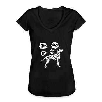 Dalmatiner - Frauen Vintage T-Shirt - Schwarz - Vorne