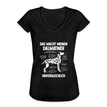 Dalmatiner - Frauen Vintage T-Shirt - Schwarz - Vorne