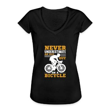 Cyclisme, cyclisme, cyclisme - T-shirt vintage Femme - noir - Devant - Danielle (179cm)