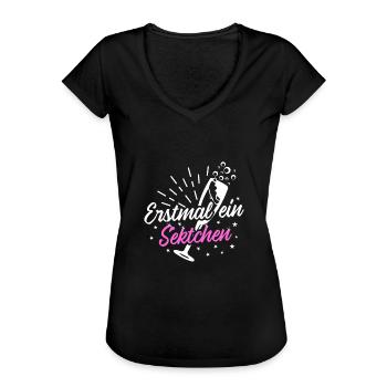 Sekt Damen Hokus Pokus Sektchen Modus - Frauen Vintage T-Shirt - Schwarz - Vorne