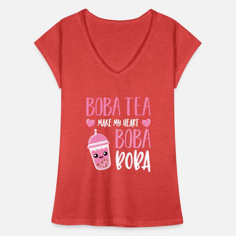 Powered By Tea Bubble Milk Tea Lovers Gift Idea Women's Vintage T-Shirt
