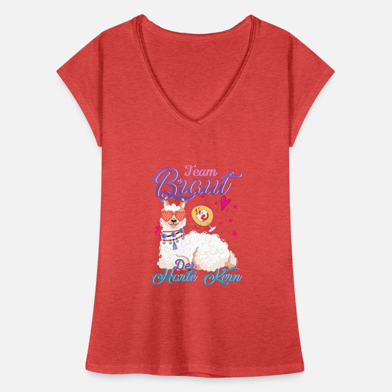 Team Braut Llama Der harte Kern Frauen Vintage T-Shirt