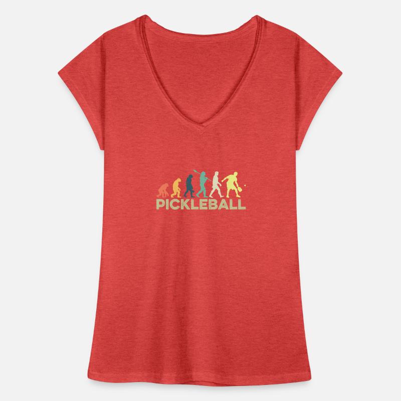 Fun Pickleball Paddle Pickleball Player Evolution T-shirt vintage Femme