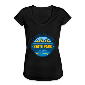 Leasburg Dam State Park Las Cruces Nouveau-Mexique - T-shirt vintage Femme - noir - Devant - Danielle (179cm)