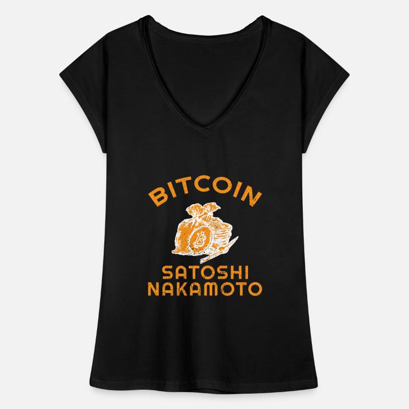 Bitcoin Satoshi Nakamoto T-shirt vintage Femme