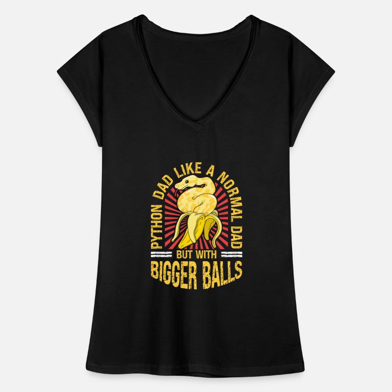 Banana Ball Python Dad Like A Regular Dad But Frauen Vintage T-Shirt