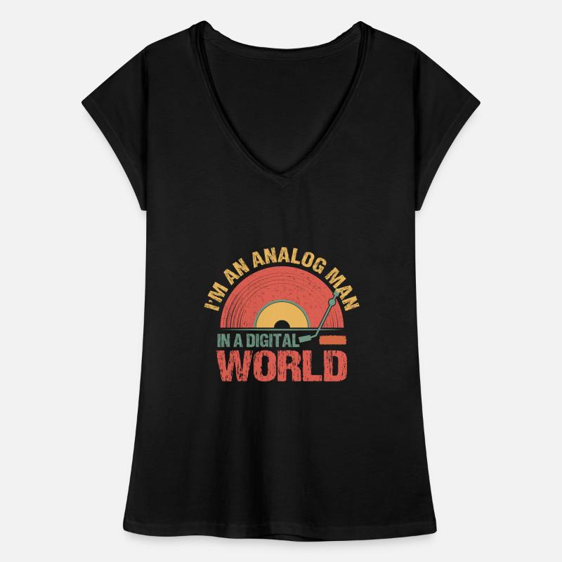 Ich Bin Ein Analoger Mann In Einer Digitalen Welt Frauen Vintage T-Shirt