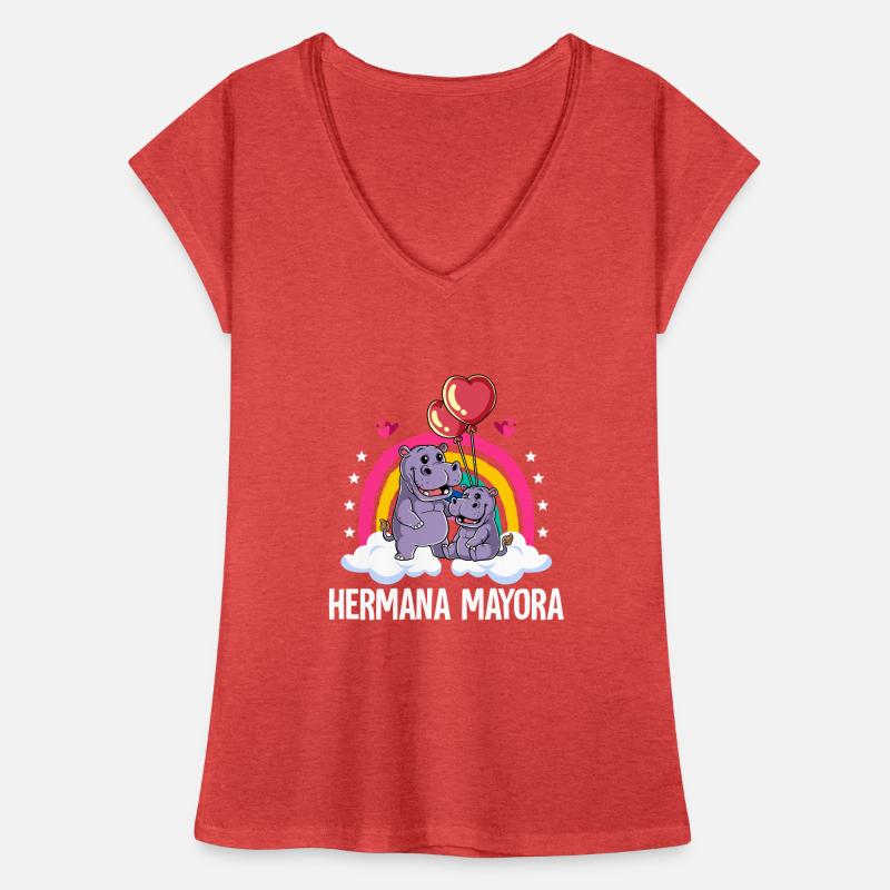 Große Schwester Nilpferd Frauen Vintage T-Shirt