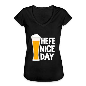 Weizenbier Brauer Hobbybrauer Hefe Nice Day Bier - Frauen Vintage T-Shirt - Schwarz - Vorne - Danielle (179cm)