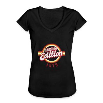 Limited Edition 1979 Vintage - Vrouwen Vintage T-shirt - zwart - Voor