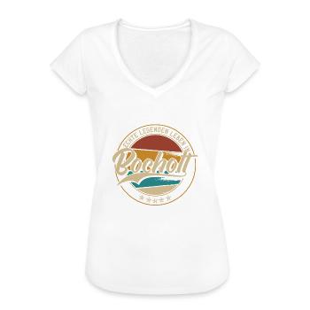 Bocholt Echte Legenden leben in Bocholter - Frauen Vintage T-Shirt - Schwarz - Vorne - Danielle (179cm)