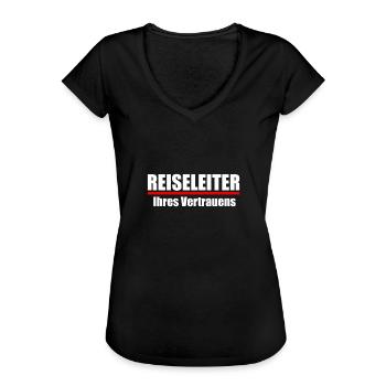 Reiseleiter Tourismus Tour-Guide Geschenk Reise - Frauen Vintage T-Shirt - Schwarz - Vorne - Danielle (179cm)