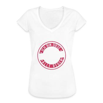 Steffi Geschenkidee Geschenk Geburtstag - Frauen Vintage T-Shirt - Schwarz - Vorne - Danielle (179cm)