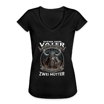 Wikinger Nordmänner Spruch Geschenk - Frauen Vintage T-Shirt - Schwarz - Vorne - Danielle (179cm)