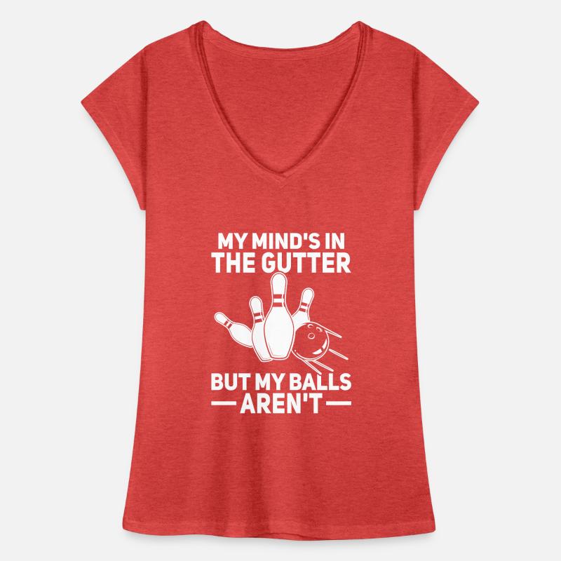 Conception de boules de bowling T-shirt vintage Femme