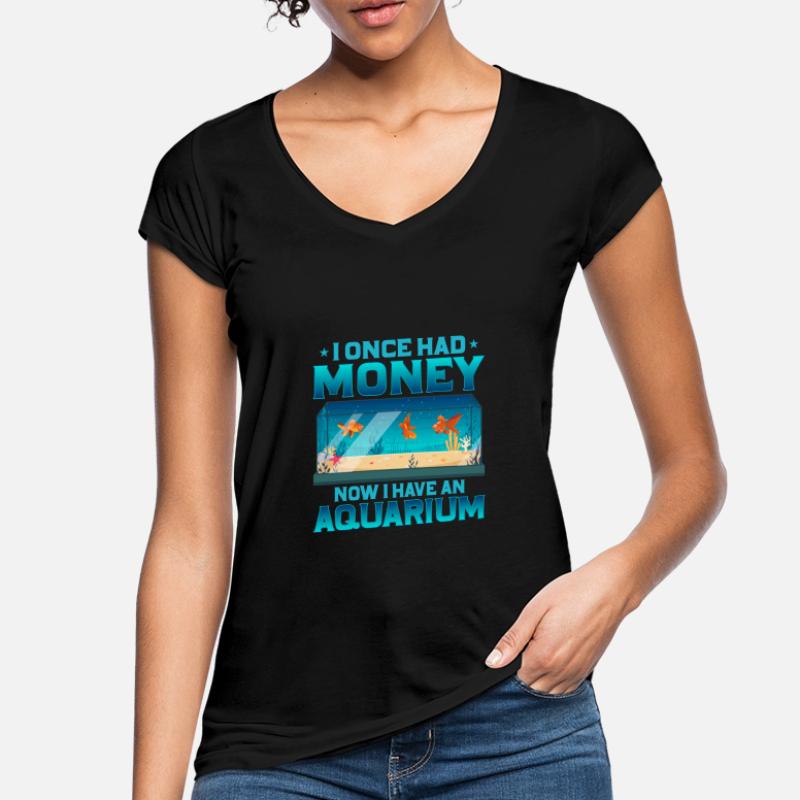 J’avais de l’argent maintenant j’ai un poisson d’aquarium Keepi T-shirt vintage Femme
