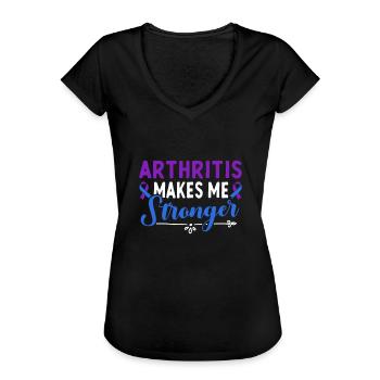 L’arthrite me rend plus conscient de - T-shirt vintage Femme - noir - Devant - Danielle (179cm)