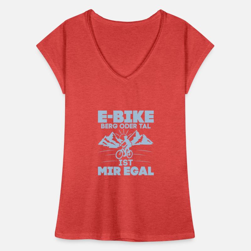 E-Bike Berg oder Tal ist mir egal Elektrofahrrad E Frauen Vintage T-Shirt